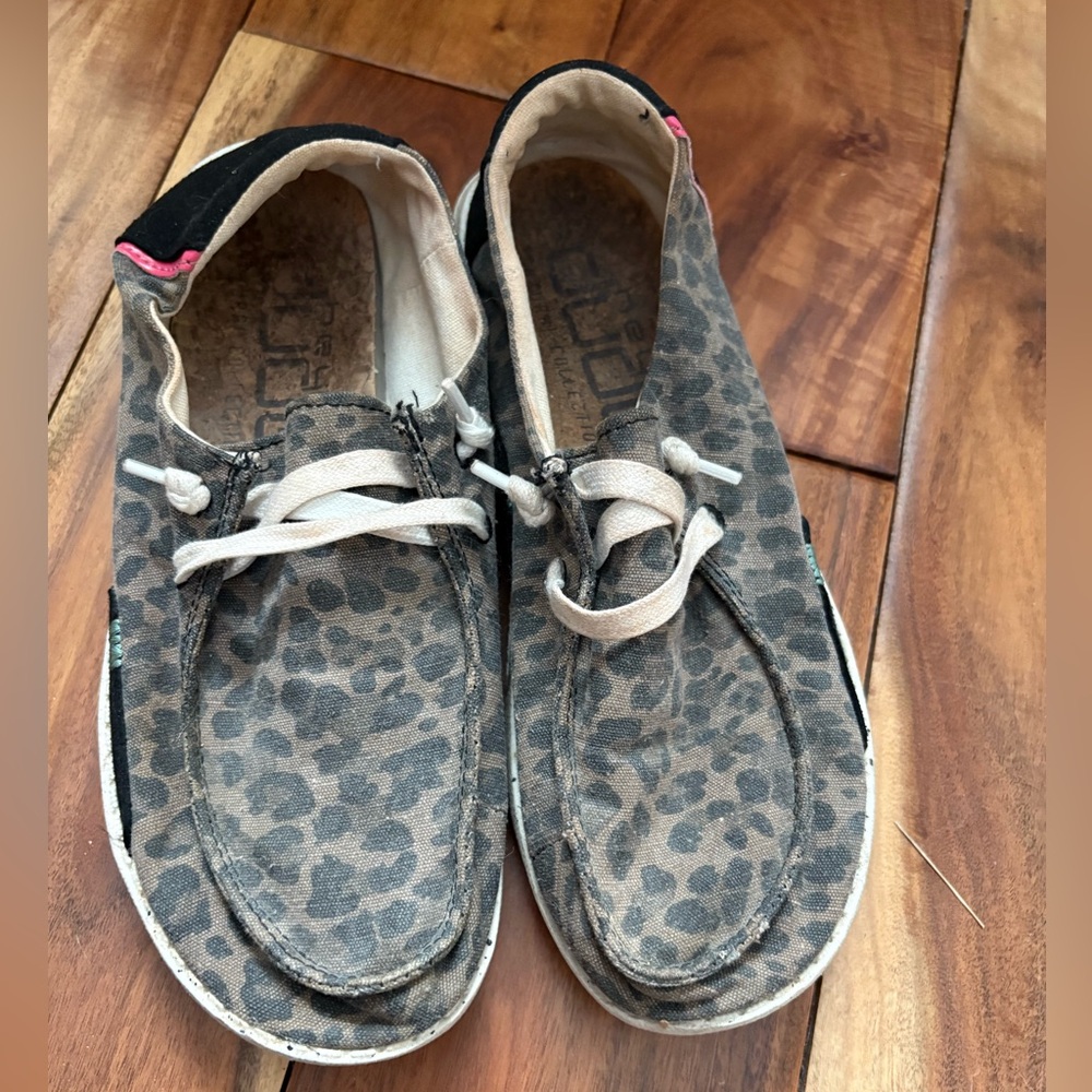 Women’s Hey Dude animal print shoes